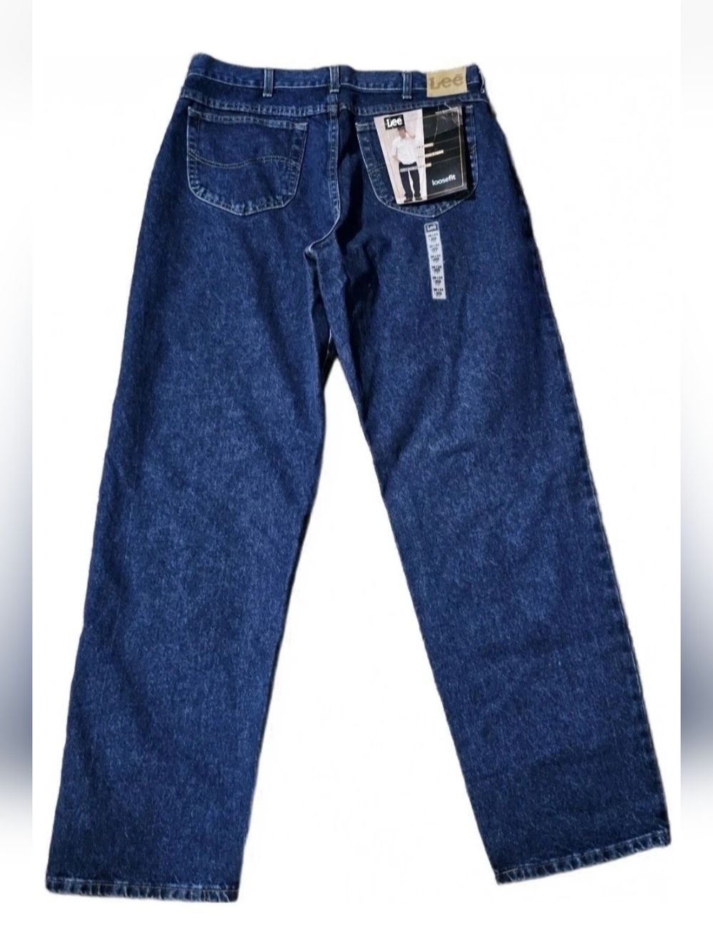 Lee Jeans NWT Y2K Vtg Loose Fit Mens 38x34 Blue Straight Baggy Grunge Skater
